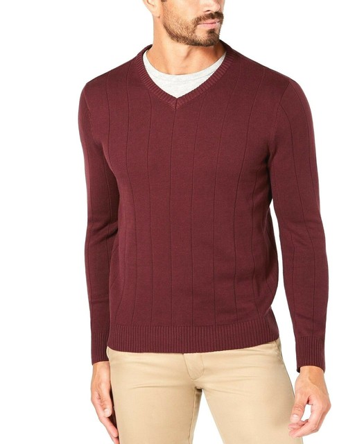 John Ashford Mens Ribbed Trim Long 