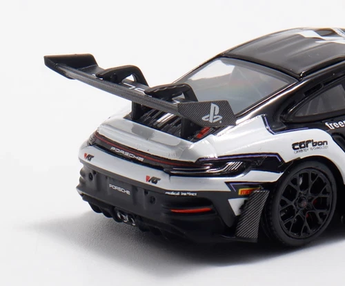 Aurora 1:64 Black 992 GT3 RS #37 Racing Sports Model Diecast Metal Car - Picture 5 of 11