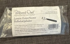 Pampered Chef Lemon Zester / Scorer #1133 NEW in sealed plastic