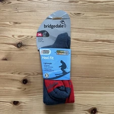 Bridgedale Merino Fusion Heel Fit Ski Socks Men’s 7 - 9.5 New