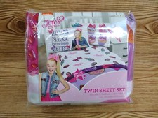 JoJo Siwa Bedding Sheets Twin Set Bows Make Everything Better Pink Girls Bedroom