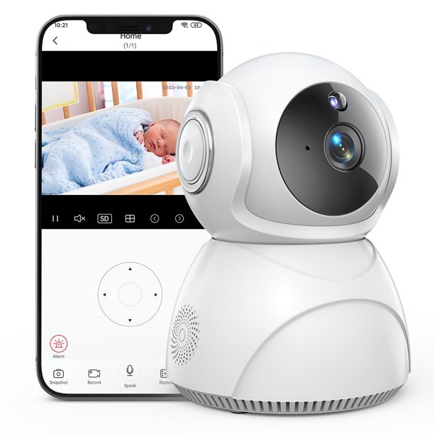 Baby Monitor, 360°Wireless Smart Video Baby Camera, 3MP HD Home Security Camera-image