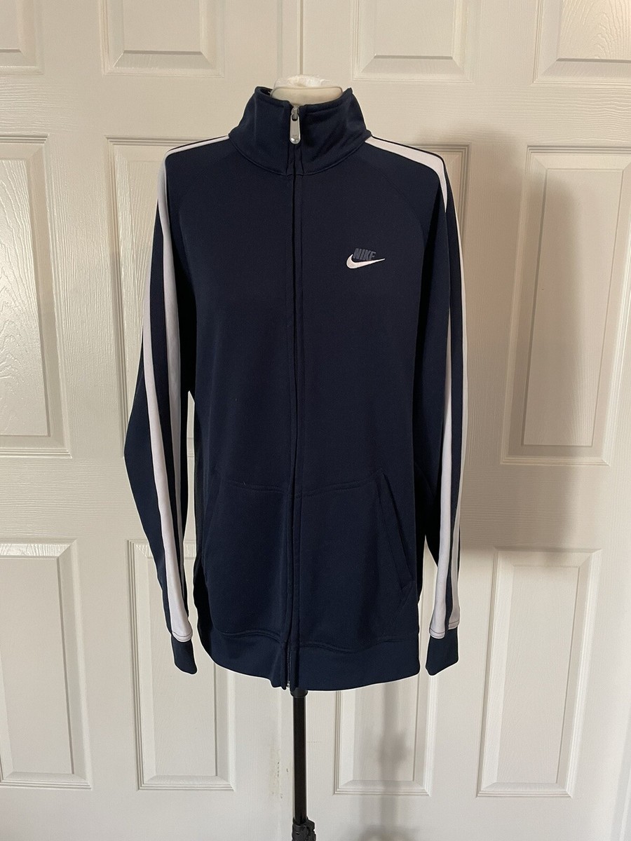 old nike ナイキ ジップアップパーカー ネイビー 古着 y2k 90s