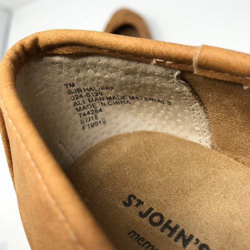 St Johns Bay Brown Faux Leather Brown Halifax Ballet Slip On Flats Womens Sz 7M - Picture 6 of 12