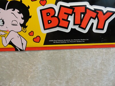 Betty Boop Way Sign 2000 Red Yellow and Black King Features