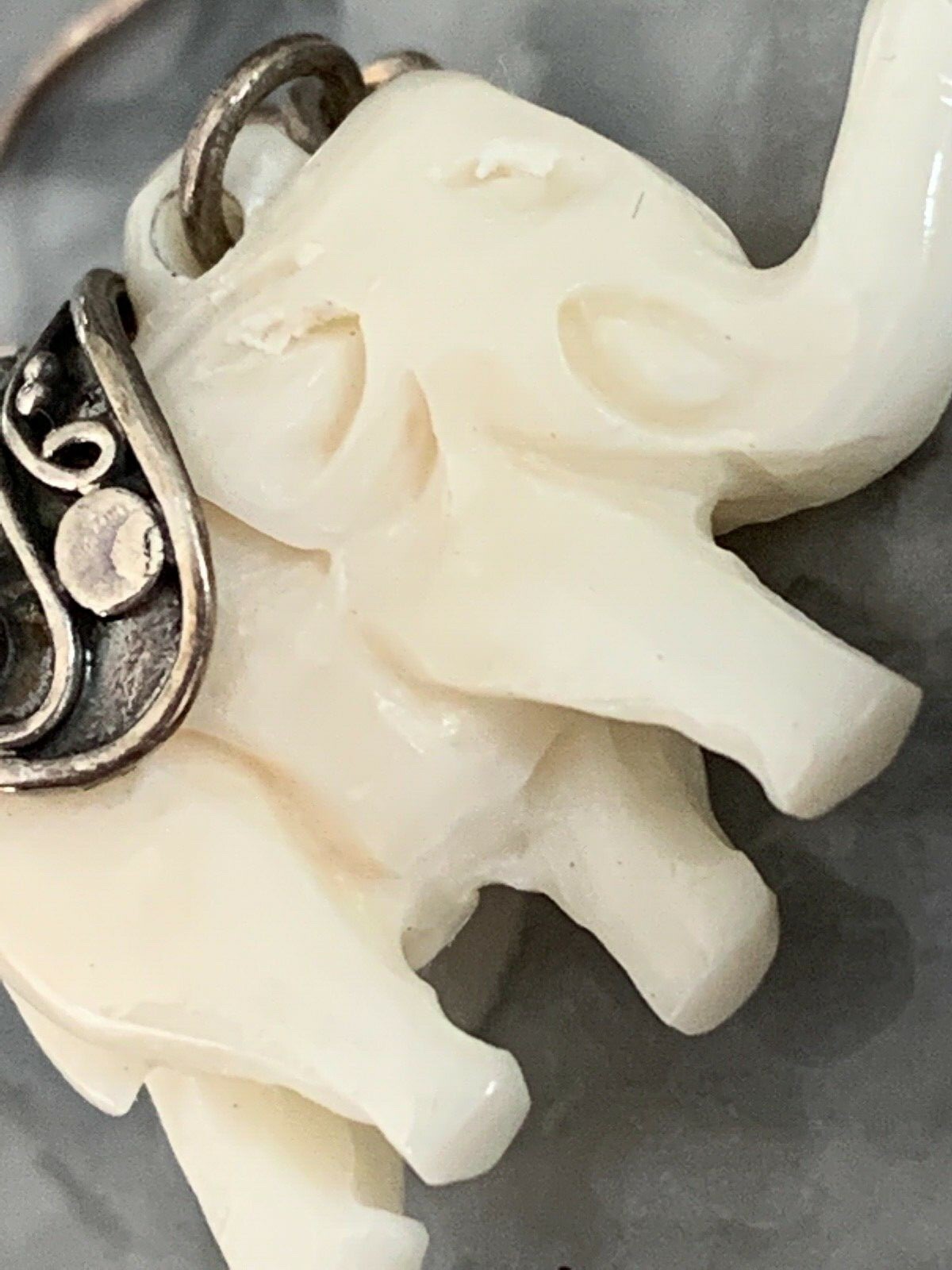 Solid Silver Earrings  Carved Hallmarked - image 9