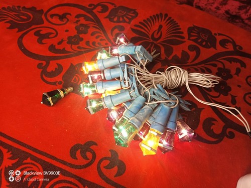 Vintage, Garlands, Christmas lights, made in USSR. Flashlight lamp!! - Picture 3 of 13