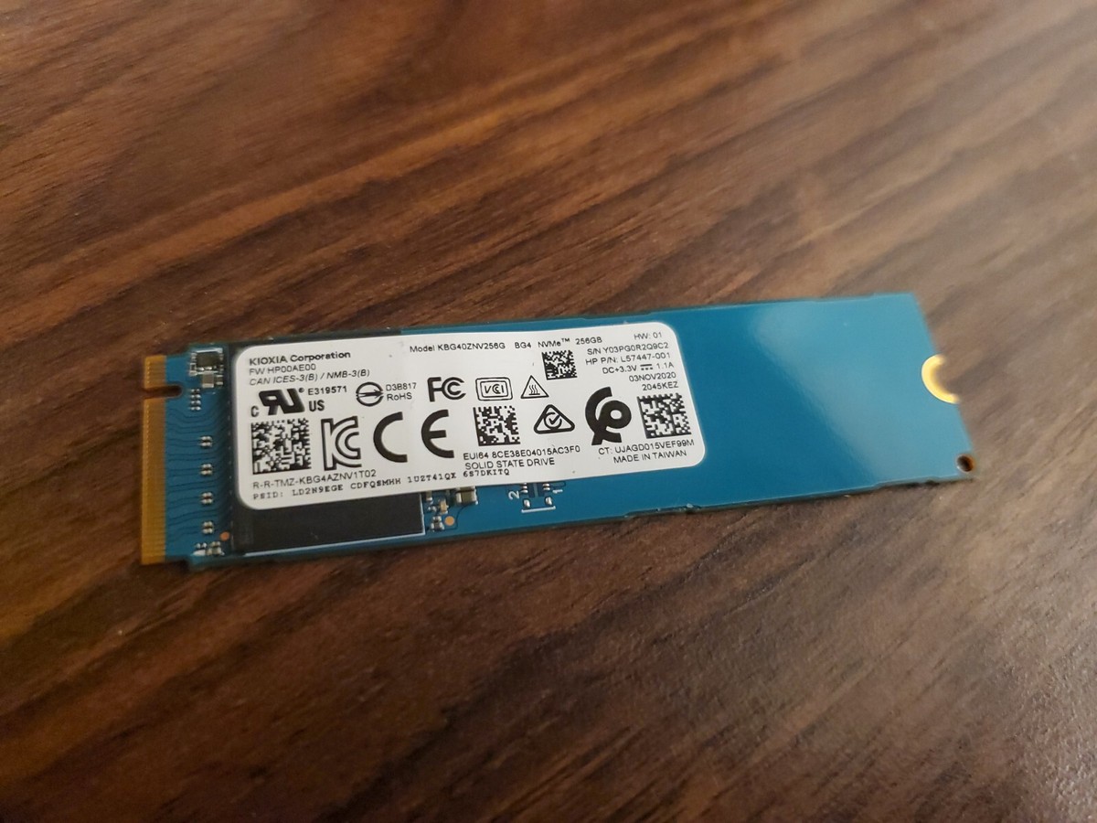 Kioxia Toshiba 256GB SSD KBG40ZNV256G 256 GB m2 NVMe Solid State