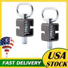 2PCS Weld-On Spring Pin Latch Lock Assembly for Utility Trailer Tail Gate Loaded