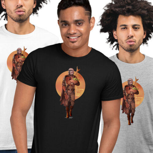 The Mando T-Shirt Star Fans Baby Yoda Funny Birthday Gift Men Tee Top - Picture 23 of 28