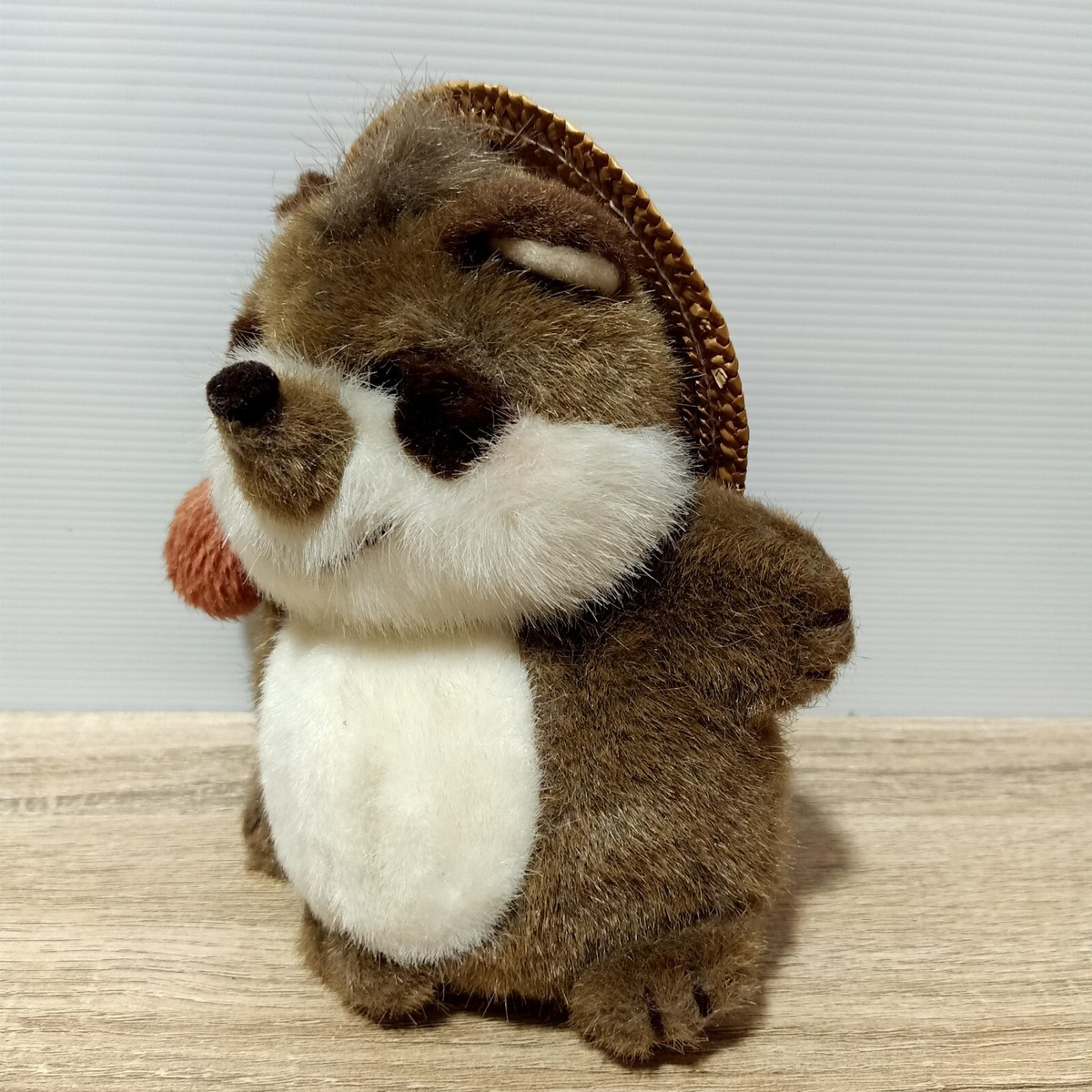 Vintage Raccoon Tanuki Lovely Fancy Pet Plush Toy Nakajima Japan