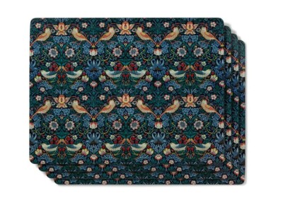 Metropolitan Museum of Art, Set of 4, William Morris Strawberry Thief  Placemats