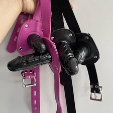 Silicone penis mouth plug Slave Dildo mouth ball Gag BDSM Deep Throat mouth Gag