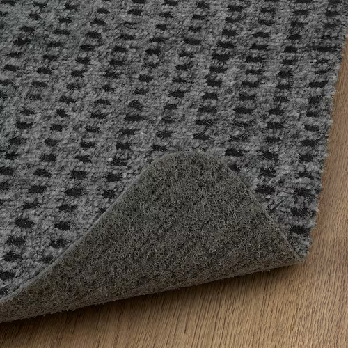 2 FRIKTION Gray Door mats- 33.5 in X 21.5in- 83x55cm. IKEA. CHECK PATTERN. (SET) - Picture 4 of 6