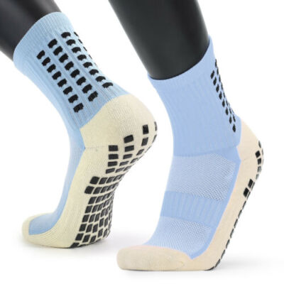 Men's Anti Slip Football Socks Athletic Long Socks Absorbent Sports Grip US Sell