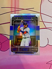 RONALD ACUNA JR 2022 PANINI THREE & TWO #FFB10 FUTURE FIRST BALLOTS BLUE /150