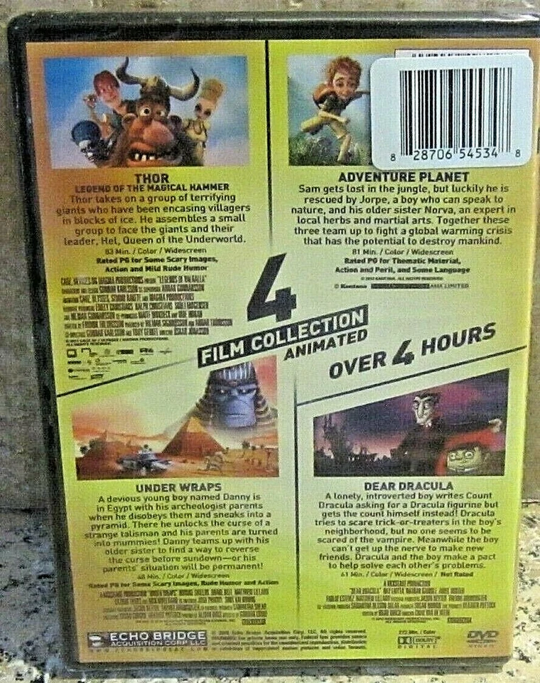 4 Film Animated Collection: Thor/Adventure Plane /Underwraps/ Dear Dracula (DVD) - Image 2 of 2