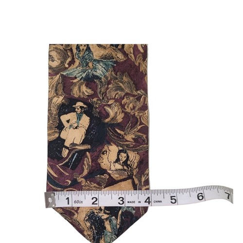 Gone With The Wind Silk Tie American Film Classics Rhett Scarlett Purple Artsy - Picture 7 of 8