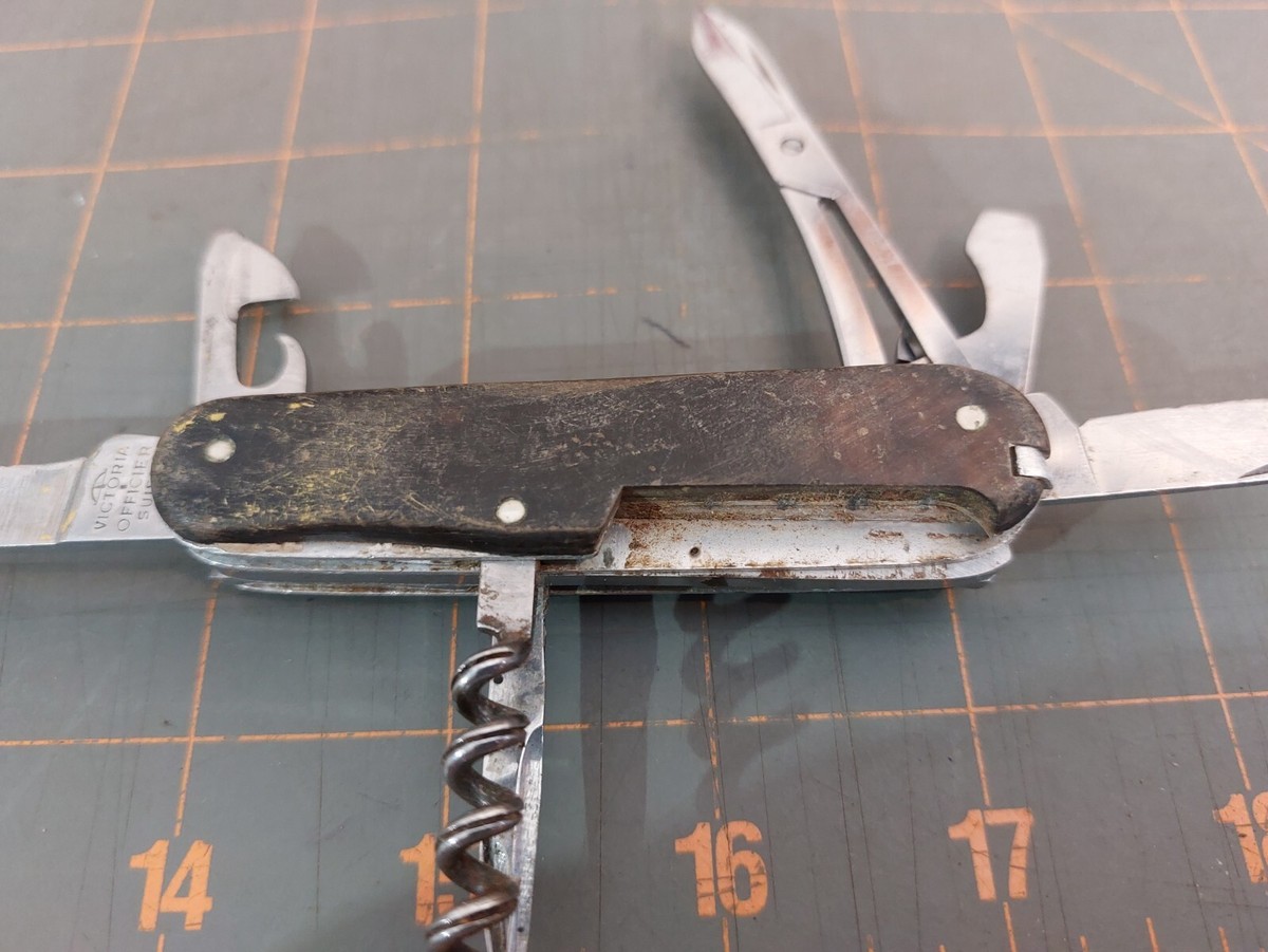 Victorinox Climber Swiss Army Knife 91MM 1957-1973 Horn Scales