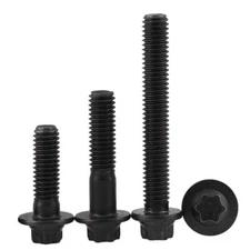 Torx-Head Bolts / Screws Grade 12.9 Black Profile Flange Head Hexagon Torx M5 M6