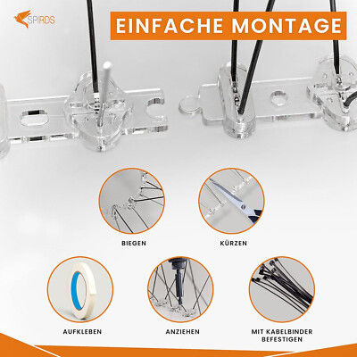 Vogelabwehr Balkon Vormontiert Taubenabwehr Bird Spikes Edelstahl