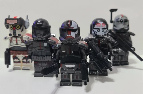 CUSTOM Lego Star Wars: Bad Batch Minifigures x5 + Blasters (READ DESC)