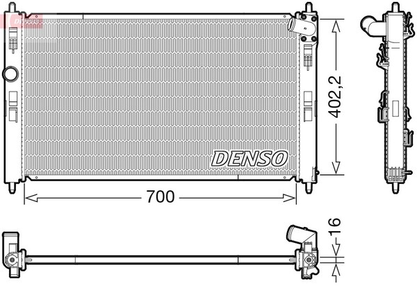 Denso KüHler WasserküHler MotorküHler Passend FüR Mitsubishi ASX GA W 1.6 Mivec-image