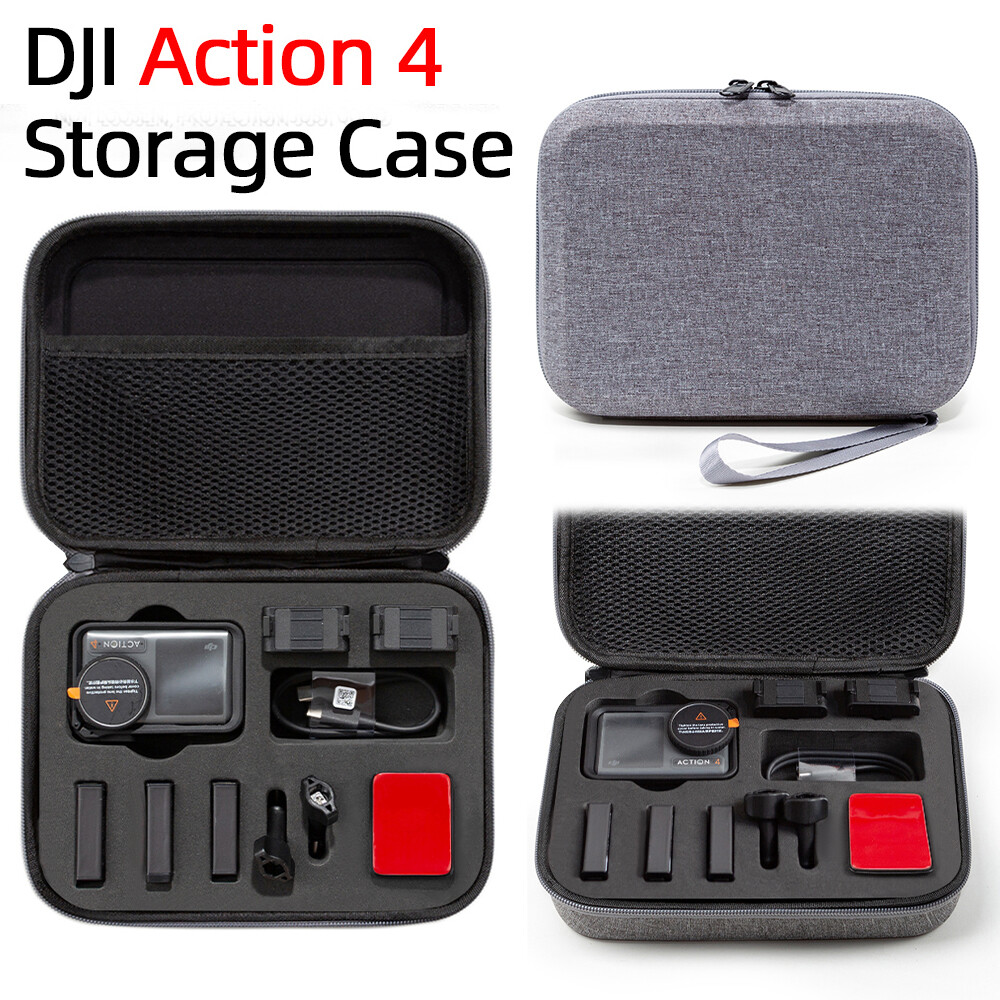 Dji Mic Étui Transport DJI Osmo Action 5 Pro - Protection Complète Appareil Et Accessoires - Sac De Voyage Rangement équipement Vidéo