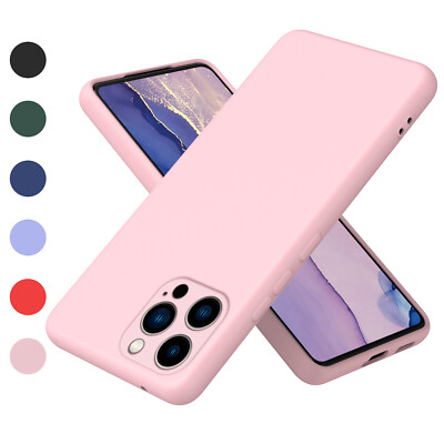 For iPhone 15 Pro Max Plus Luxury Shockproof Liquid Soft TPU Silicone Case Cover