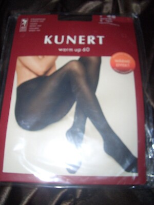 KUNERT Warm Up 60 den blickdichte Strumpfhose Gr. XL 48-50 mocca OVP