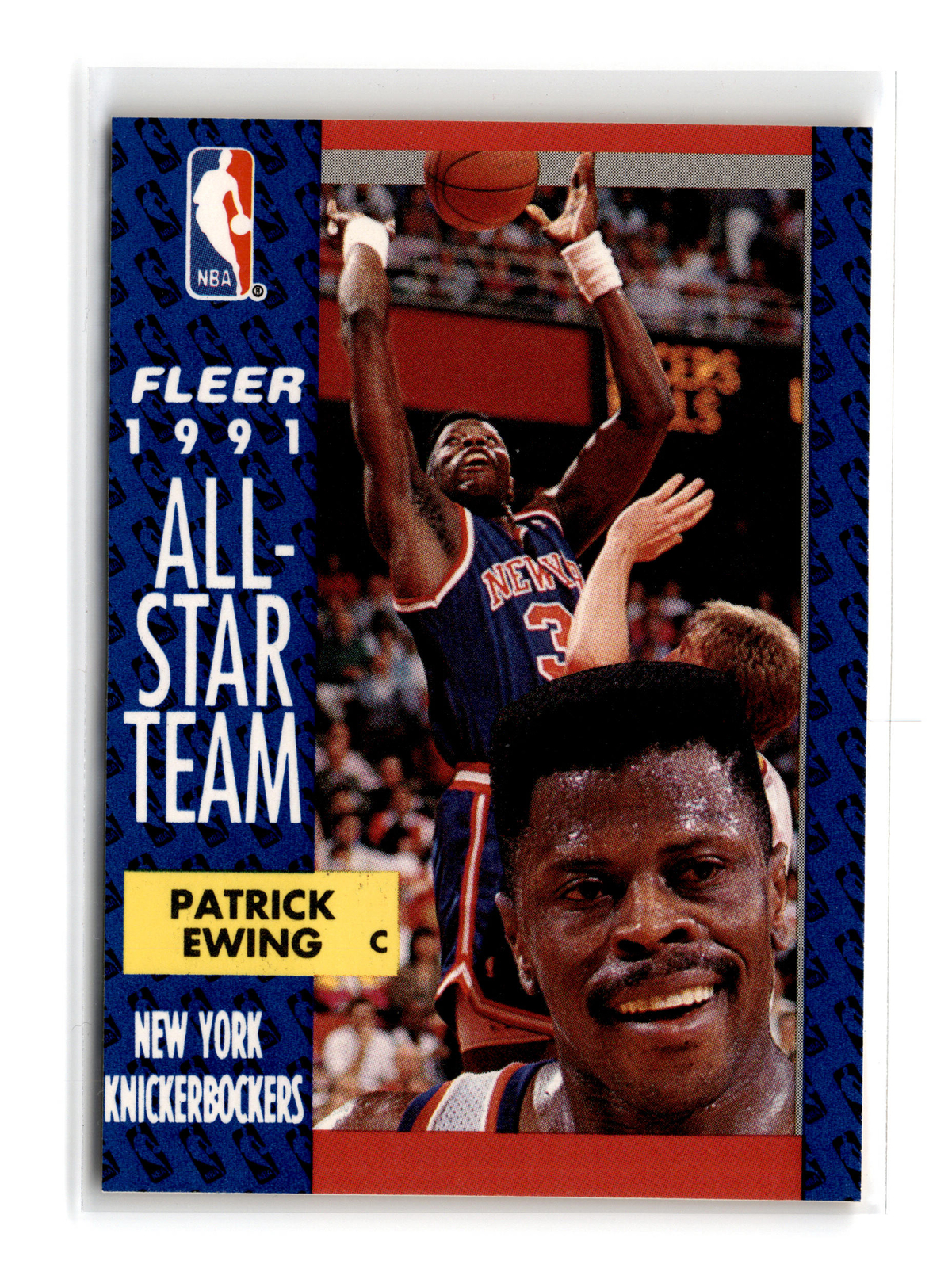 Patrick Ewing Basketball #215 1991-92 Fleer New York Knicks