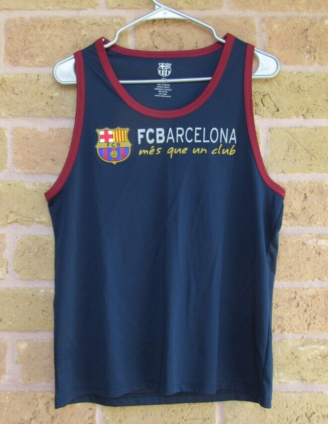 2016 FC Barcelona Medium Jersey Tank-Top Soccer Futbol 100% Polyester Sleeveless