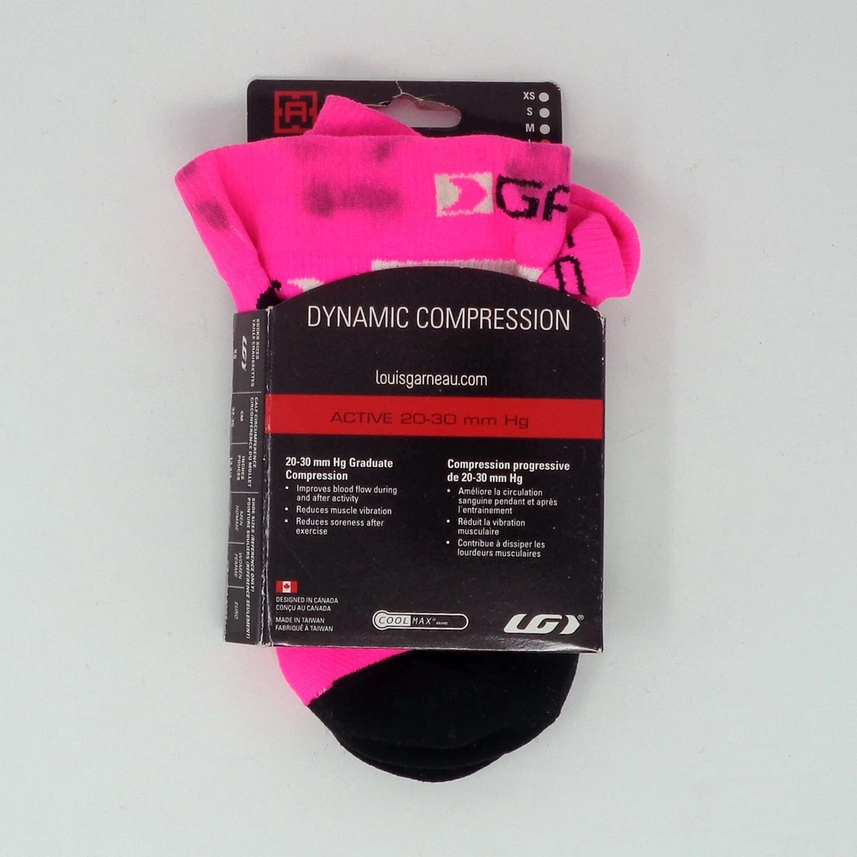 LG Garneau Calcetines de Recuperación de Compresión Dinámica Correr\Ciclismo XS Nuevos MANCHADOS Foto 3 de 3