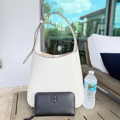 Tory Burch Thea Large Bucket Leather Shoulder Bag 159416 New Ivory