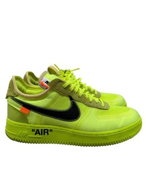 Size 9.5 Nike Off White Volt Air Force 1 AO4606-700