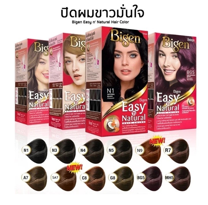 BIGEN Easy 'n Natural Color de Cabello Crema Japón Gris Cobertura Marrón Rubio Tonos Foto 2 de 4