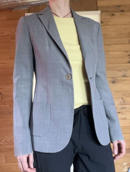 Women enbase Blazer Grey Cotton 36