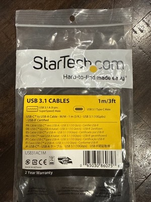 STARTECH.COM USB31AC1M PROVIDE HIGH-QUALITY CONNECTIONS - USB-IF CERTIFIED 1M US