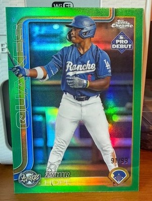 2025 Topps Pro Debut - Chrome Zyhir Hope #PDC-139 Green Refractor /99 (RC)