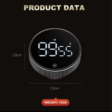 Confezione Da 2 Timer Da Cucina Digitali Grandi Bianchi, Magnetici Con Allarme Forte, Conto Alla Rovescia Fino A 99 Minuti