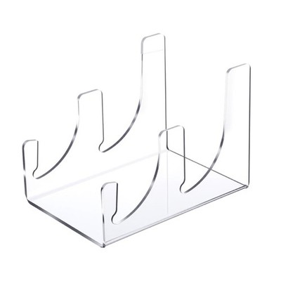 Heavy Type Acrylic Plate Shelf Storage Rack Fit Standard Dinner Dessert Dishes