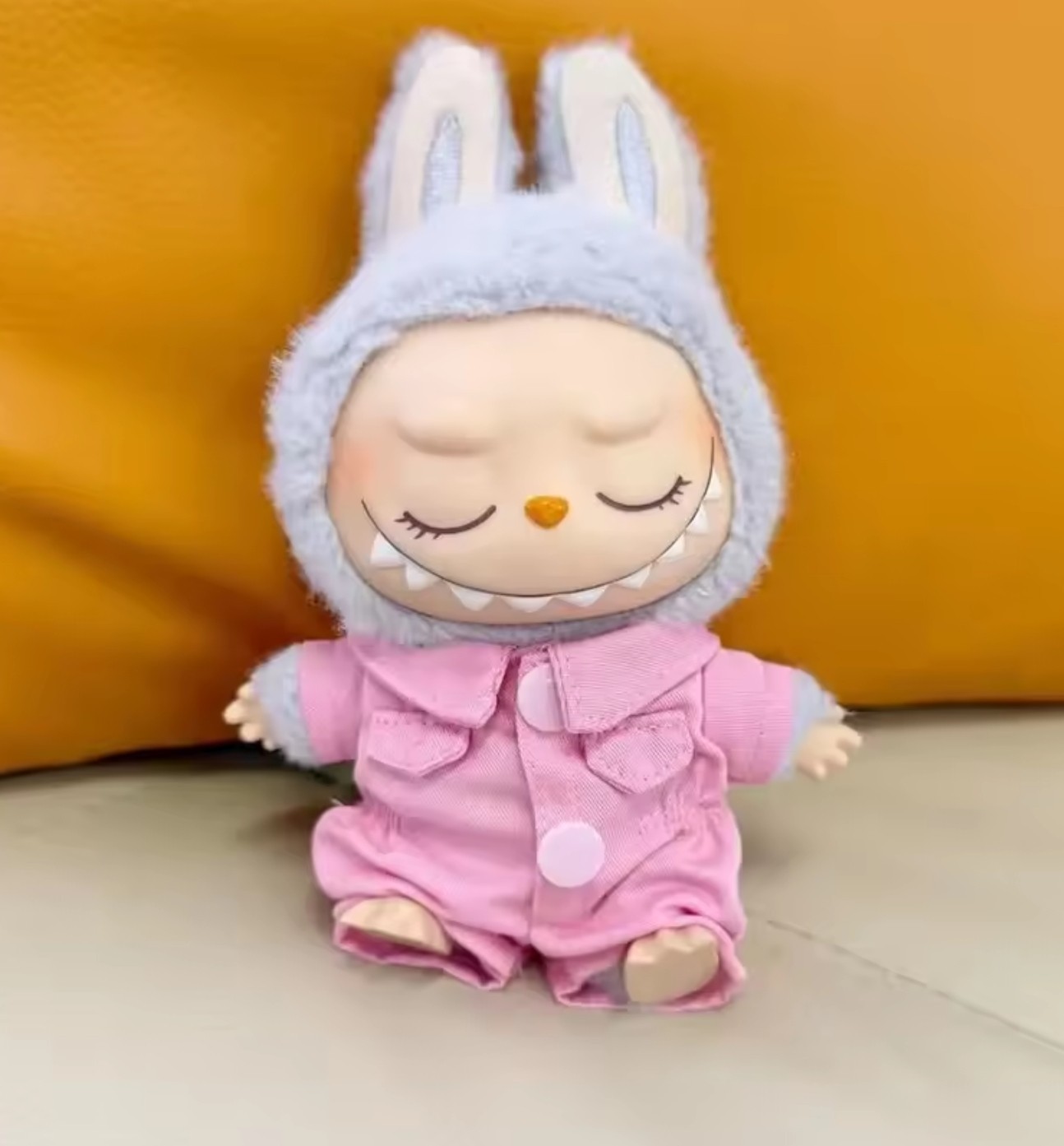 New Mini Doll 1 piece suit pj Costume  Clothes Fits Labubu (NO DOLL INCLUDED)🌞