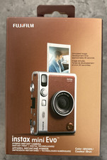 Fujifilm Instax Mini Evo Instant Film Camera - Brown 16812534