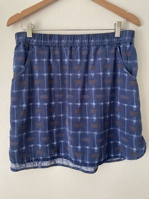 Patagonia Women s Blue Edge Win Tencel Lyocell Sz L Granola Hiking Gorpcore