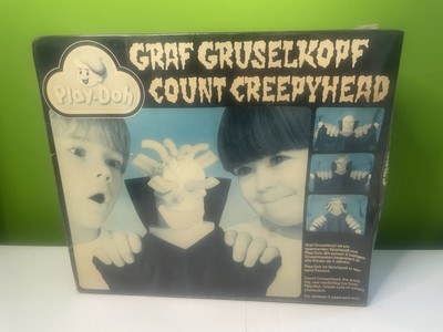 Sehr seltenes Vintage Play Doh Count Creepyhead Set. 1984. Factory Sealed unbenutzt 80er Jahre
