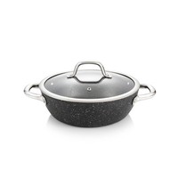 Tescoma Tiefe Bratpfanne President Stone Mit Deckel ø 24 Cm