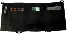 Lot of 3 Waist Black Apron 4 Pocket Waitress Waiter Unisex Server RITZ 25x11