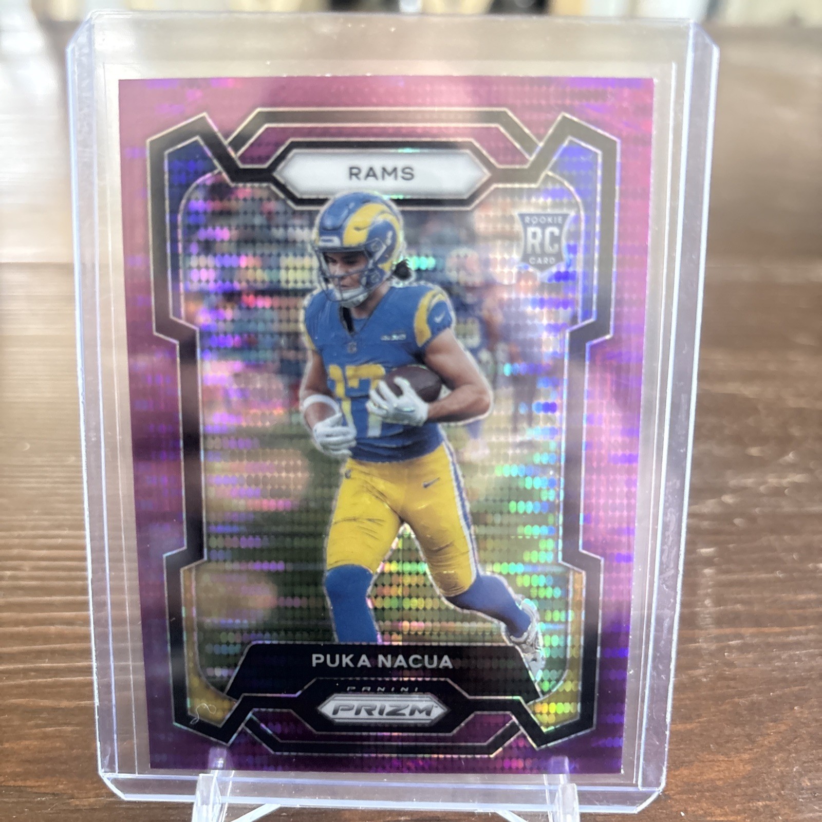 2023 Panini Prizm - Rookies Puka Nacua #357 Purple Pulsar Prizm (RC)