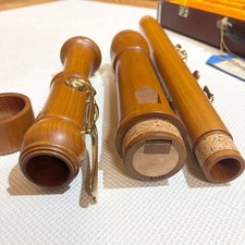 ZEN-ON Wood Bass Recorder 5500B w/Case