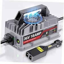 18 Amp 36 Volt Golf Cart Battery Charger for Silver-For 36V Lead Acid-EZGO TXT
